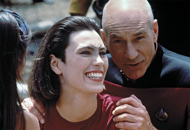 Star Trek: Następne pokolenie - Chorąży Ro - Z realizacji - Michelle Forbes, Patrick Stewart