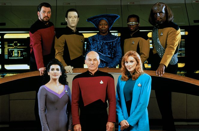 Star Trek: Az új nemzedék - Season 5 - Promóció fotók - Jonathan Frakes, Marina Sirtis, Brent Spiner, Patrick Stewart, Whoopi Goldberg, Gates McFadden, LeVar Burton, Michael Dorn