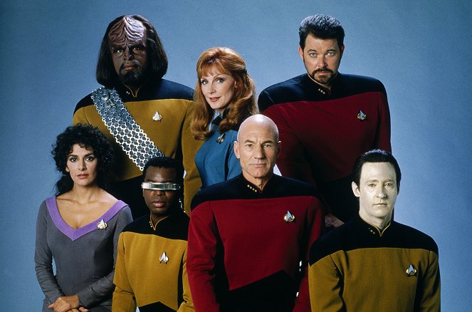 Star Trek - Uusi sukupolvi - Season 6 - Promokuvat - Marina Sirtis, Michael Dorn, LeVar Burton, Gates McFadden, Jonathan Frakes, Patrick Stewart, Brent Spiner