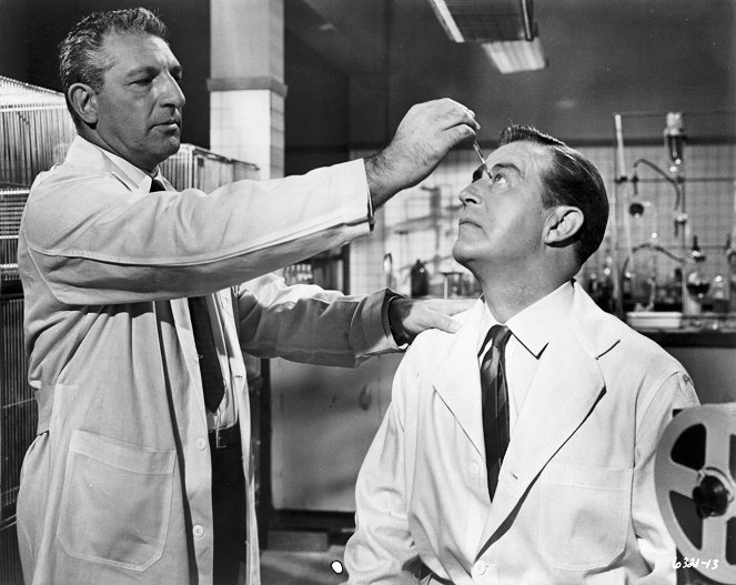 Der Mann mit den Röntgenaugen - Filmfotos - Harold J. Stone, Ray Milland