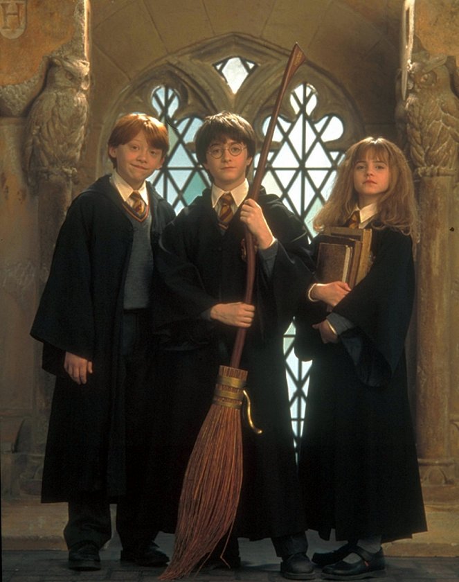 Harry Potter und der Stein der Weisen - Werbefoto - Rupert Grint, Daniel Radcliffe, Emma Watson