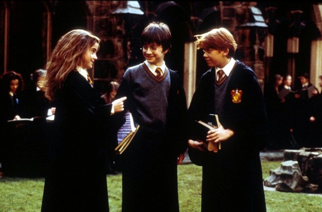 Harry Potter und der Stein der Weisen - Filmfotos - Emma Watson, Daniel Radcliffe, Rupert Grint