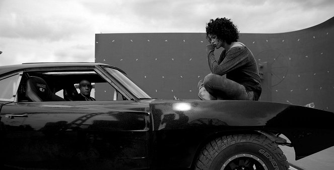 Velocidade Furiosa 7 - De filmagens - Vin Diesel, Nathalie Emmanuel