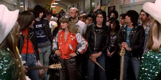 Rock 'n' Roll High School - Filmfotók - Johnny Ramone, Joey Ramone, P. J. Soles, Paul Bartel, Marky Ramone, Dee Dee Ramone
