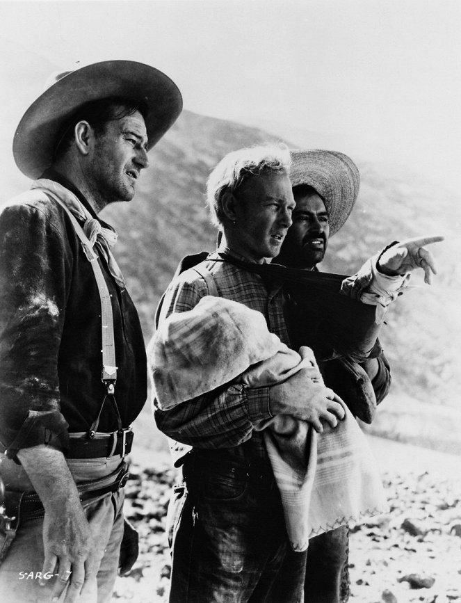 Tres padrinos - De la película - John Wayne, Harry Carey Jr., Pedro Armendáriz