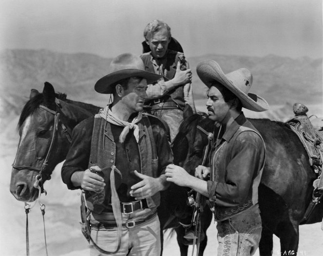 Tres padrinos - De la película - John Wayne, Harry Carey Jr., Pedro Armendáriz