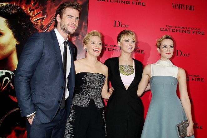 Hunger Games - L'embrasement - Événements - Liam Hemsworth, Elizabeth Banks, Jennifer Lawrence, Jena Malone