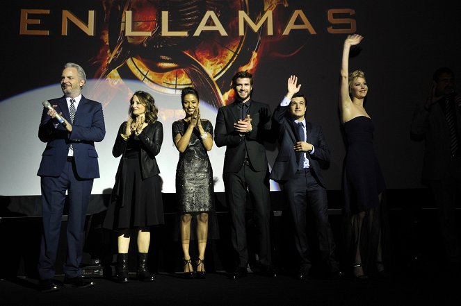 Hunger Games: Vražedná pomsta - Z akcí - Francis Lawrence, Meta Golding, Liam Hemsworth, Josh Hutcherson, Jennifer Lawrence