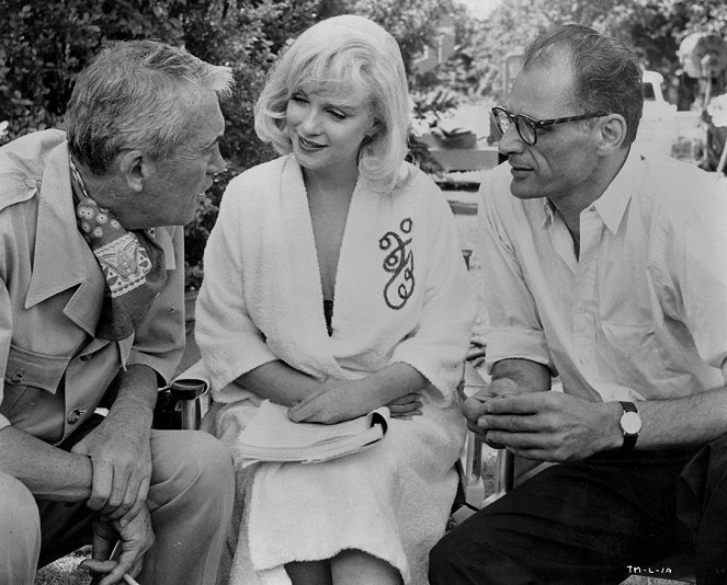 Les Désaxés - Tournage - John Huston, Marilyn Monroe, Arthur Miller