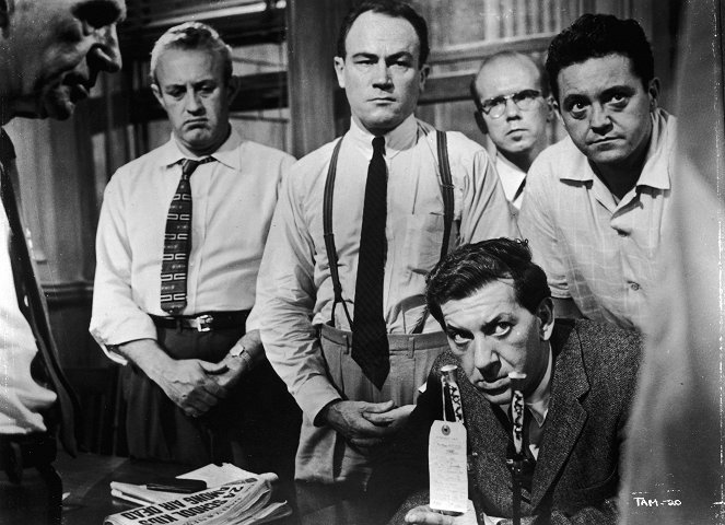 Tizenkét dühös ember - Filmfotók - Lee J. Cobb, E.G. Marshall, Jack Klugman, John Fiedler, Edward Binns