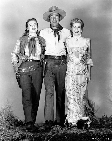 Der Schrecken von Texas - Werbefoto - Anne Jeffreys, Randolph Scott, Jacqueline White