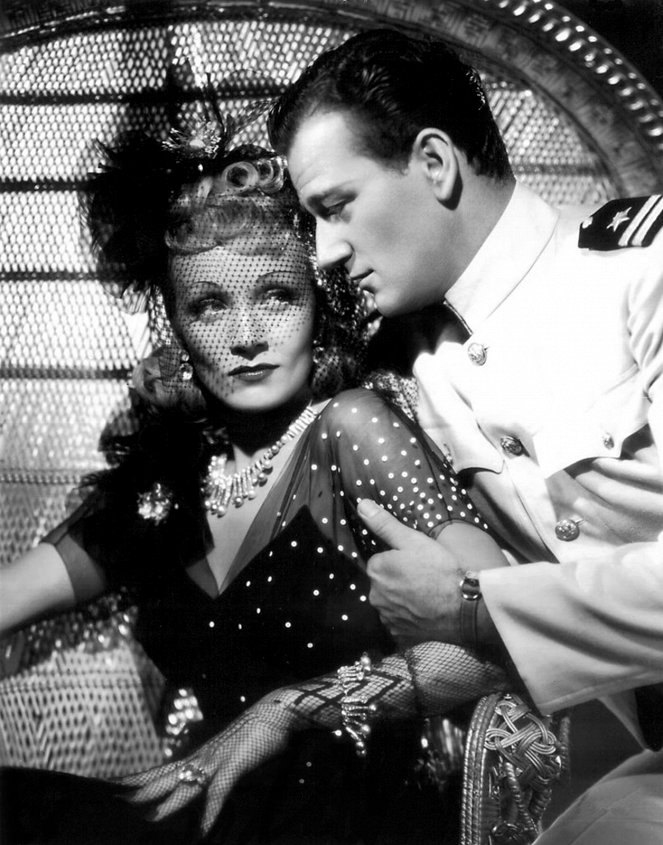 Das Haus der sieben Sünden - Werbefoto - Marlene Dietrich, John Wayne