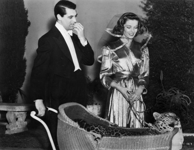 Bringing Up Baby - De filmagens - Cary Grant, Katharine Hepburn