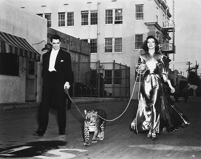 Bringing Up Baby - De filmagens - Cary Grant, Katharine Hepburn
