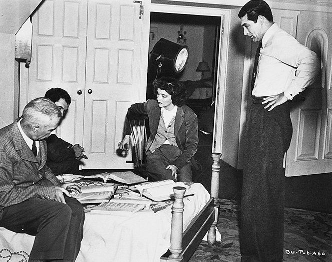 Leopardia žena - Z nakrúcania - Howard Hawks, Katharine Hepburn, Cary Grant