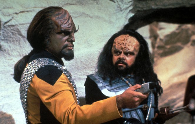 Star Trek: Następne pokolenie - Wyścig - Z filmu - Michael Dorn, John Cothran Jr.