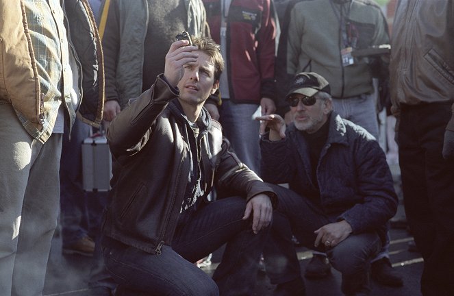 Guerra dos Mundos - De filmagens - Tom Cruise, Steven Spielberg