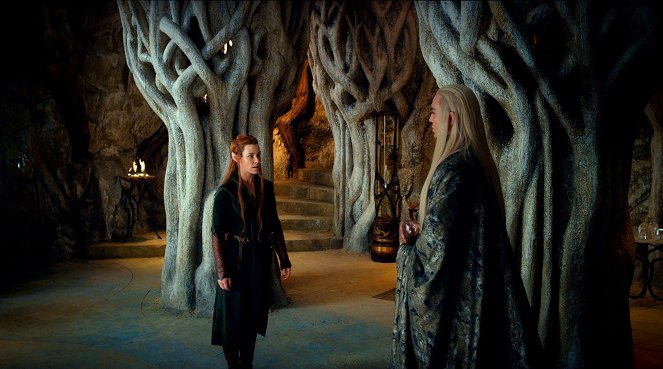 Hobbit: Pustkowie Smauga - Z filmu - Evangeline Lilly, Lee Pace