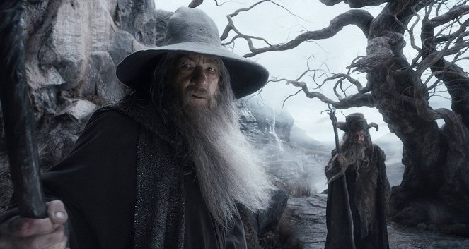Hobbit: Pustkowie Smauga - Z filmu - Ian McKellen, Sylvester McCoy