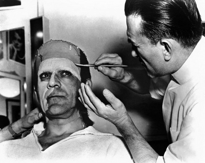 Frankensteinin morsian - Kuvat kuvauksista - Boris Karloff, Jack P. Pierce