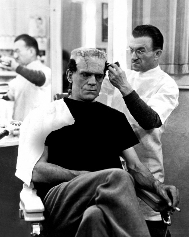 Frankensteinin morsian - Kuvat kuvauksista - Boris Karloff, Jack P. Pierce