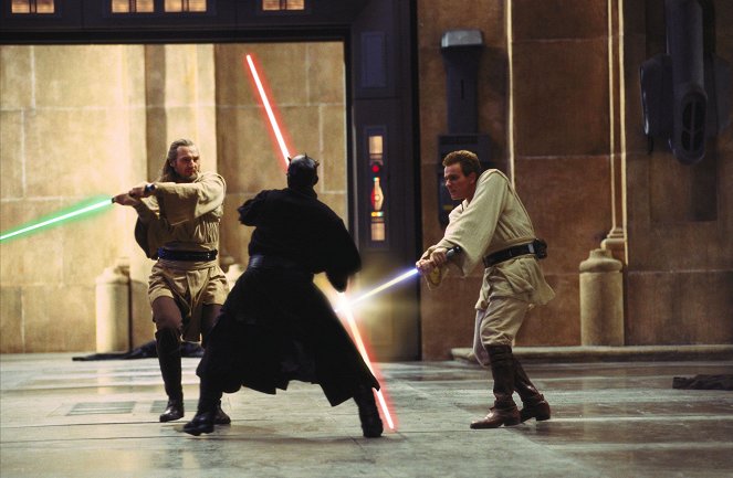 Star Wars: Episode I - Die dunkle Bedrohung - Filmfotos - Liam Neeson, Ewan McGregor