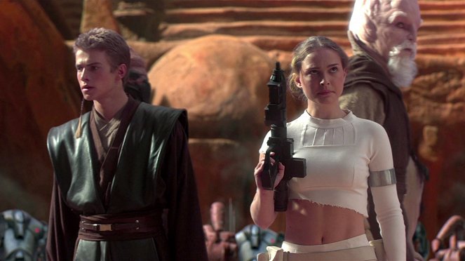 Star Wars: A klónok támadása - Filmfotók - Hayden Christensen, Natalie Portman, Silas Carson