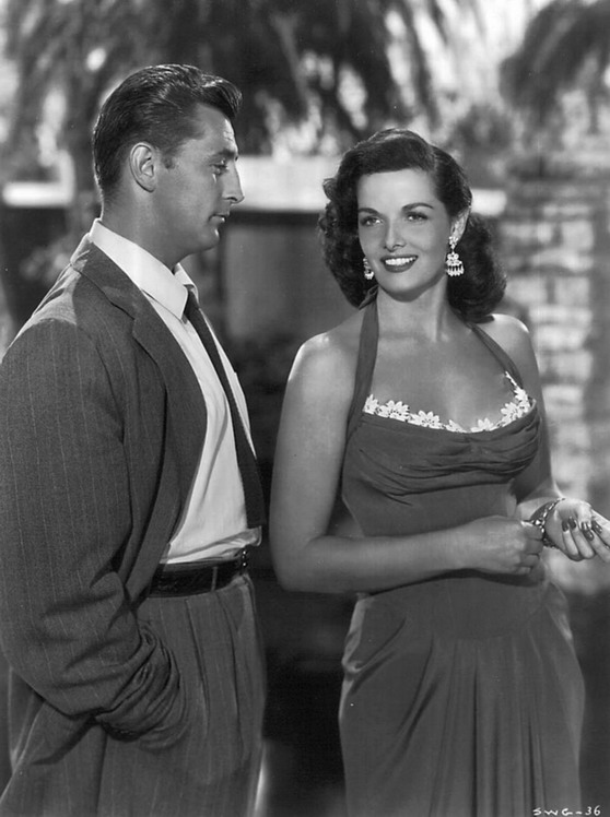 Ein Satansweib - Filmfotos - Robert Mitchum, Jane Russell