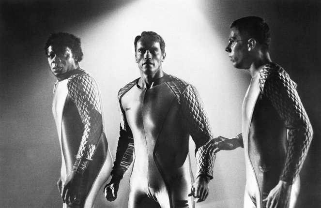 Běžící muž - Z filmu - Yaphet Kotto, Arnold Schwarzenegger, Marvin J. McIntyre
