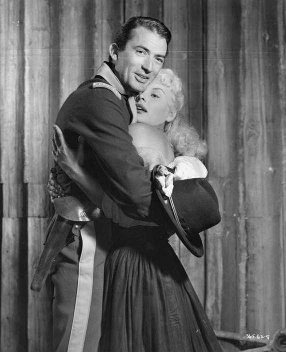 Only the Valiant - Filmfotos - Gregory Peck, Barbara Payton