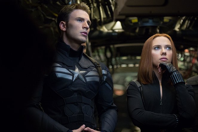 Capitão América: O Soldado do Inverno - Do filme - Chris Evans, Scarlett Johansson