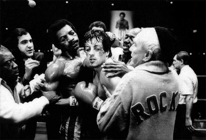 Rocky - Filmfotók - Carl Weathers, Sylvester Stallone, Tony Burton, Burgess Meredith