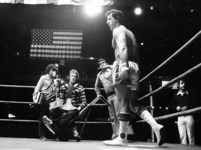 Rocky - Forgatási fotók - Sylvester Stallone, John G. Avildsen