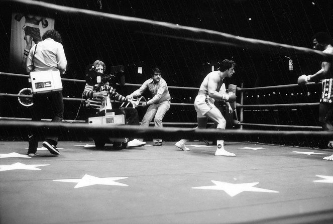 Rocky - Forgatási fotók - Sylvester Stallone, Carl Weathers