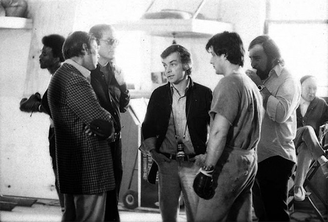 Rocky - Z natáčení - John G. Avildsen, Sylvester Stallone, Burgess Meredith