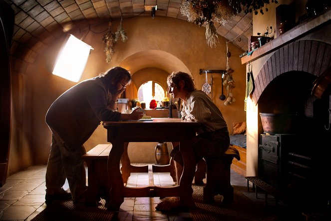 O Hobbit: Uma Jornada Inesperada - De filmagens - Peter Jackson, Martin Freeman