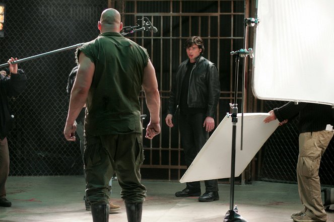 Smallville - Fightclub - Dreharbeiten - Glenn Jacobs, Tom Welling