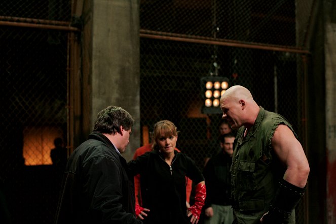 Smallville - Fightclub - Dreharbeiten - Erica Durance, Glenn Jacobs