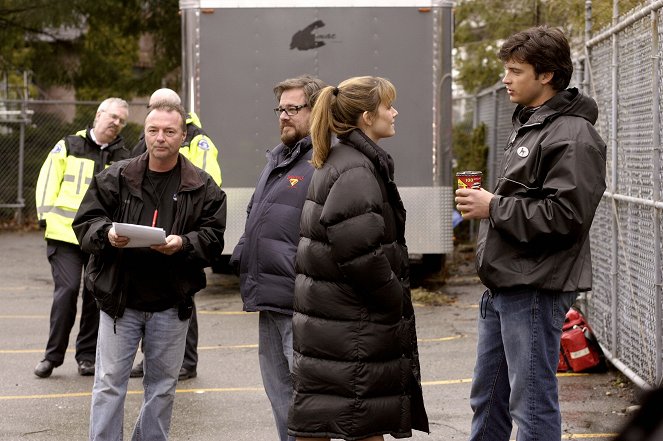 Smallville - Weltuntergang - Dreharbeiten - Erica Durance, Tom Welling
