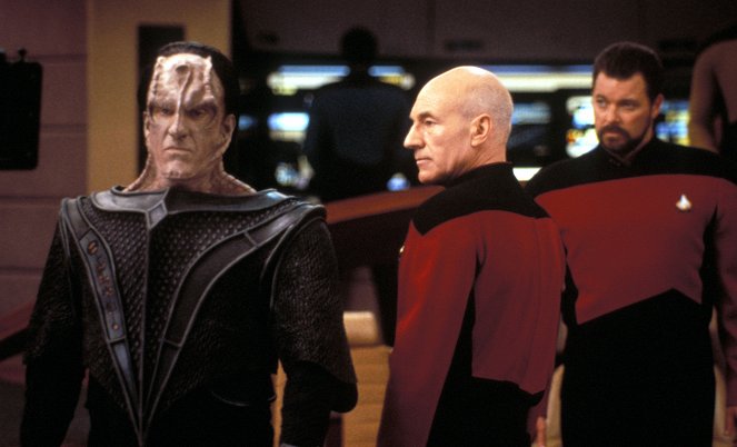 Star Trek - Das nächste Jahrhundert - Am Ende der Reise - Filmfotos - Richard Poe, Patrick Stewart, Jonathan Frakes