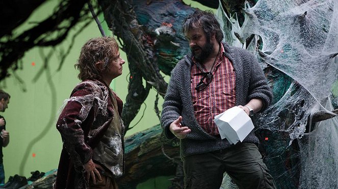 O Hobbit: A Desolação de Smaug - De filmagens - Martin Freeman, Peter Jackson