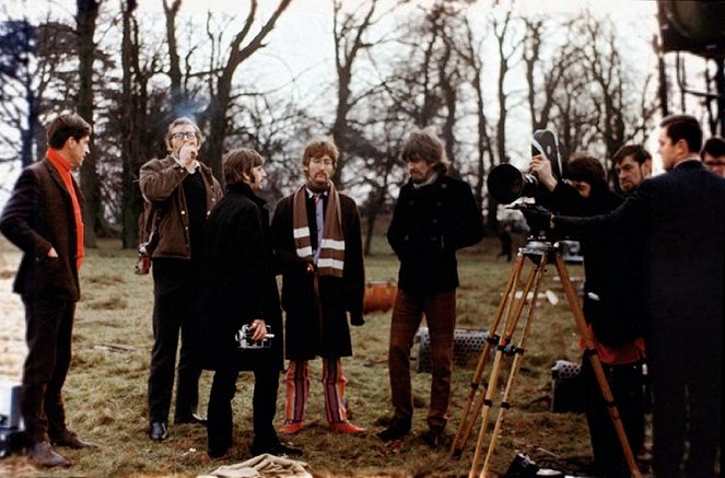 The Beatles: Strawberry Fields Forever - Dreharbeiten - Ringo Starr, John Lennon, George Harrison