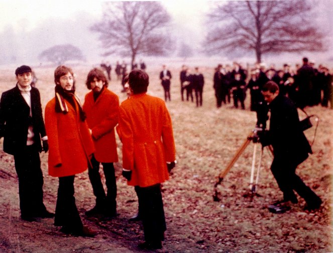 The Beatles: Penny Lane - Tournage - Peter Goldman, John Lennon, George Harrison, Ringo Starr