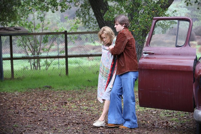 American Horror Story - Asylum - Van film - Jessica Lange, Evan Peters