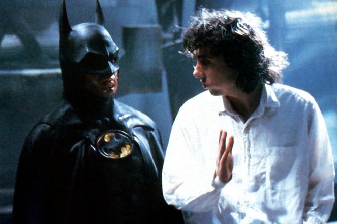 Batman - Dreharbeiten - Michael Keaton, Tim Burton