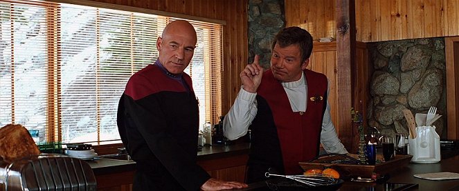 Star Trek VII - Treffen der Generationen - Filmfotos - Patrick Stewart, William Shatner