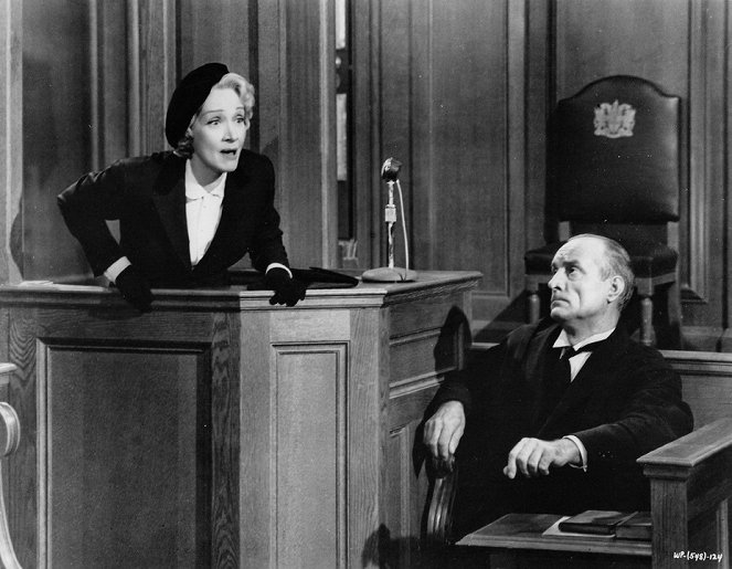 Svědek obžaloby - Z filmu - Marlene Dietrich, John Williams