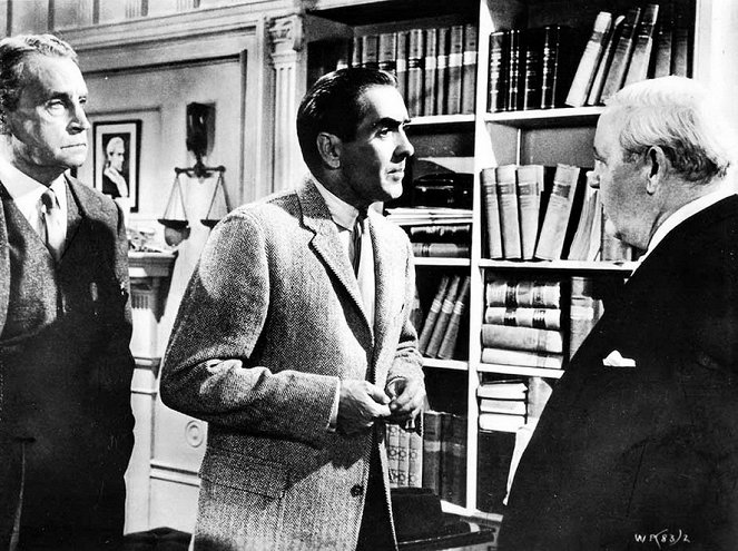 Witness for the Prosecution - Van film - Henry Daniell, Tyrone Power, Charles Laughton