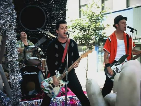 Green Day - Minority - Van film - Tre Cool, Billie Joe Armstrong, Mike Dirnt