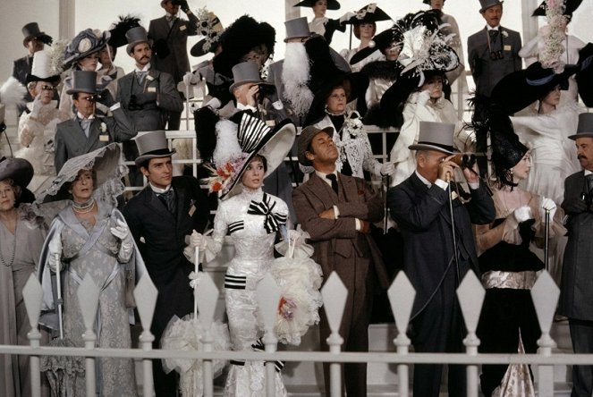 My Fair Lady - Do filme - Gladys Cooper, Jeremy Brett, Audrey Hepburn, Rex Harrison, Wilfrid Hyde-White